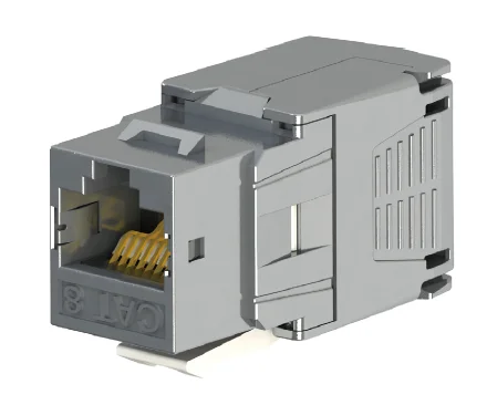 Shielded Cat8 Keystone Jack with CE certificate