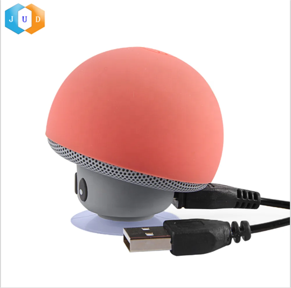 
2019 Waterproof Suction Mini Mushroom Portable Gift Speaker Wireless Wireless Mushroom Outdoor Speaker Promotional Mini Speaker 