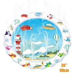 Termichy Summer Outdoor garden toy oscean fish design inflatable water splash play mat