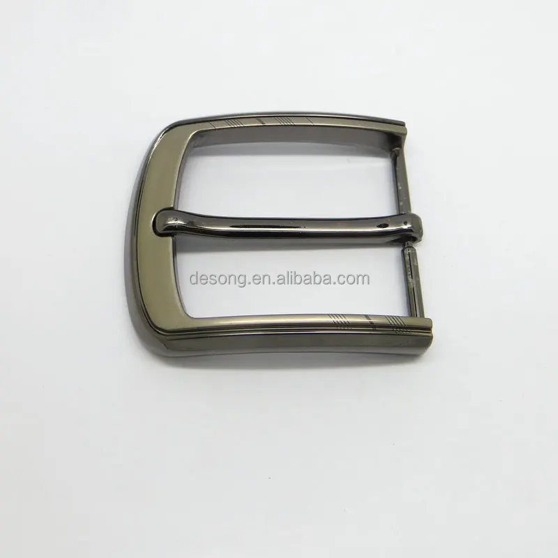 Fabric canvas blank antique brass belt buckle with pin