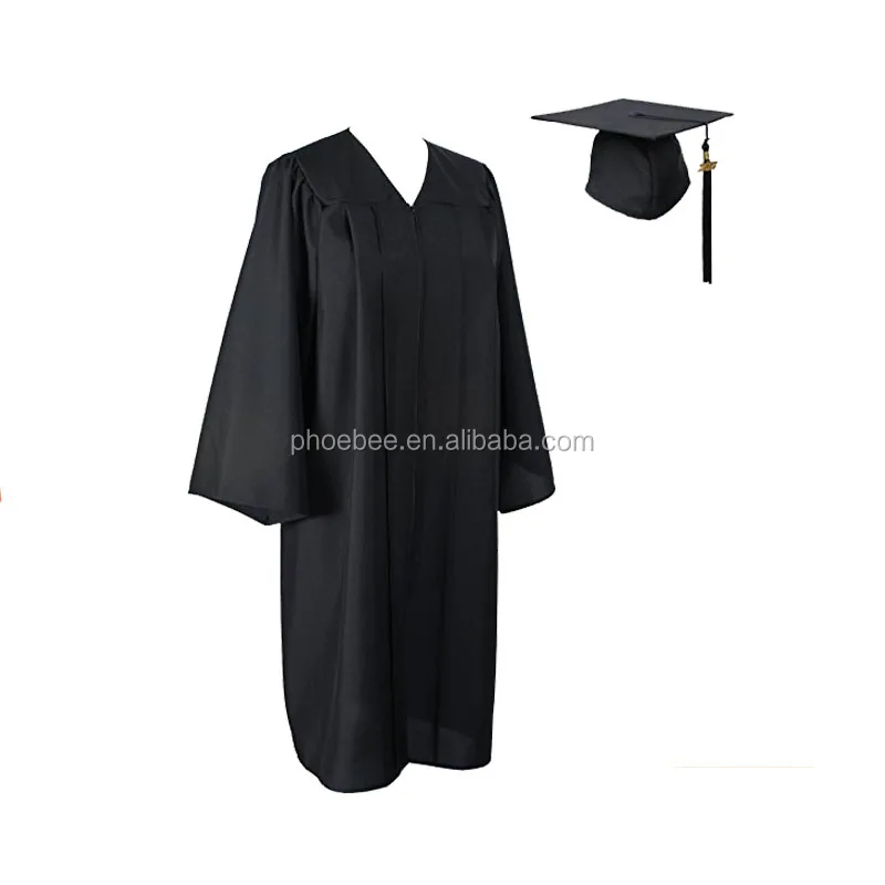 Adult Matte Graduation gown  cap and tassel