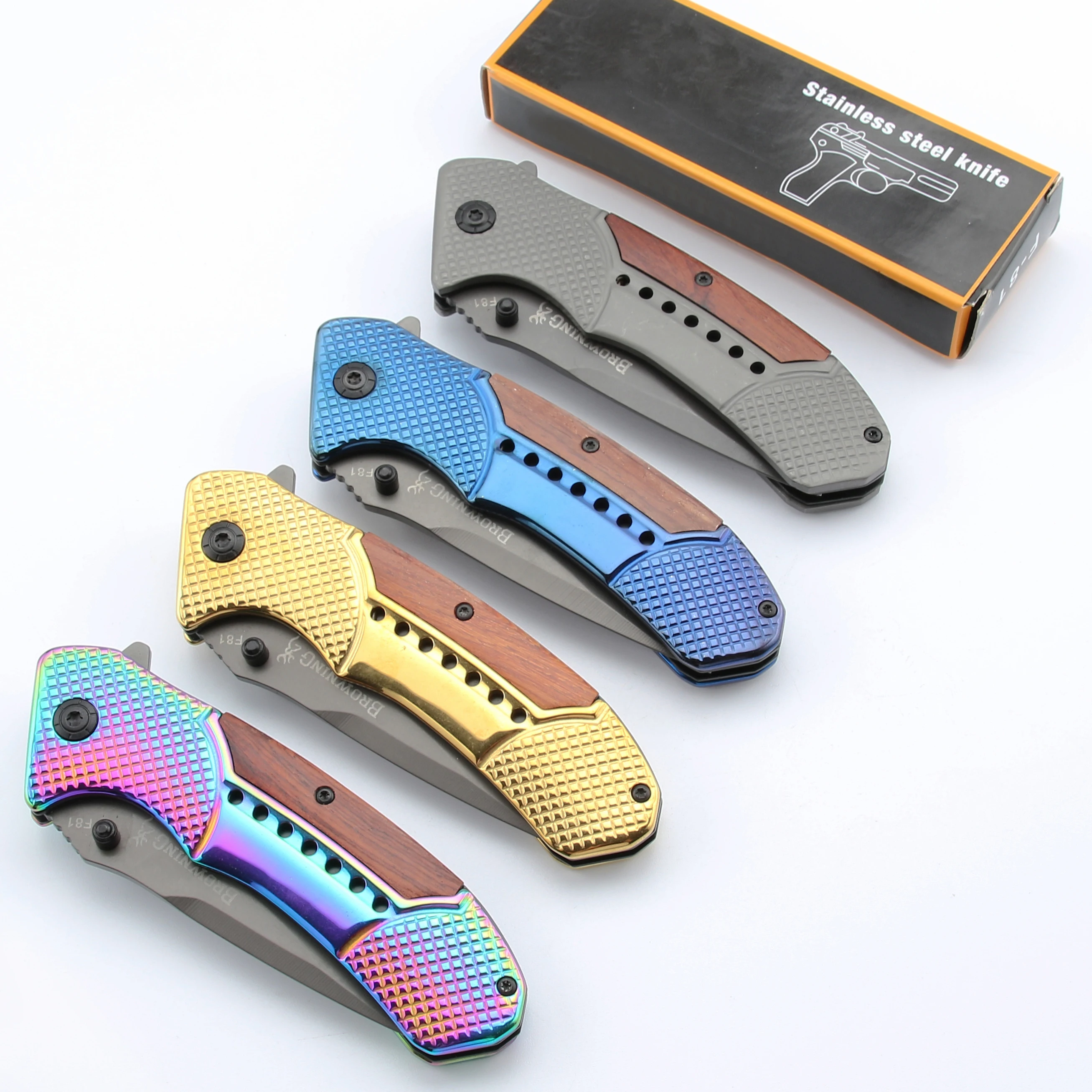 BR F81 utility camping folding pocket tool knife hunting combat Survival outdoors Tactical knives