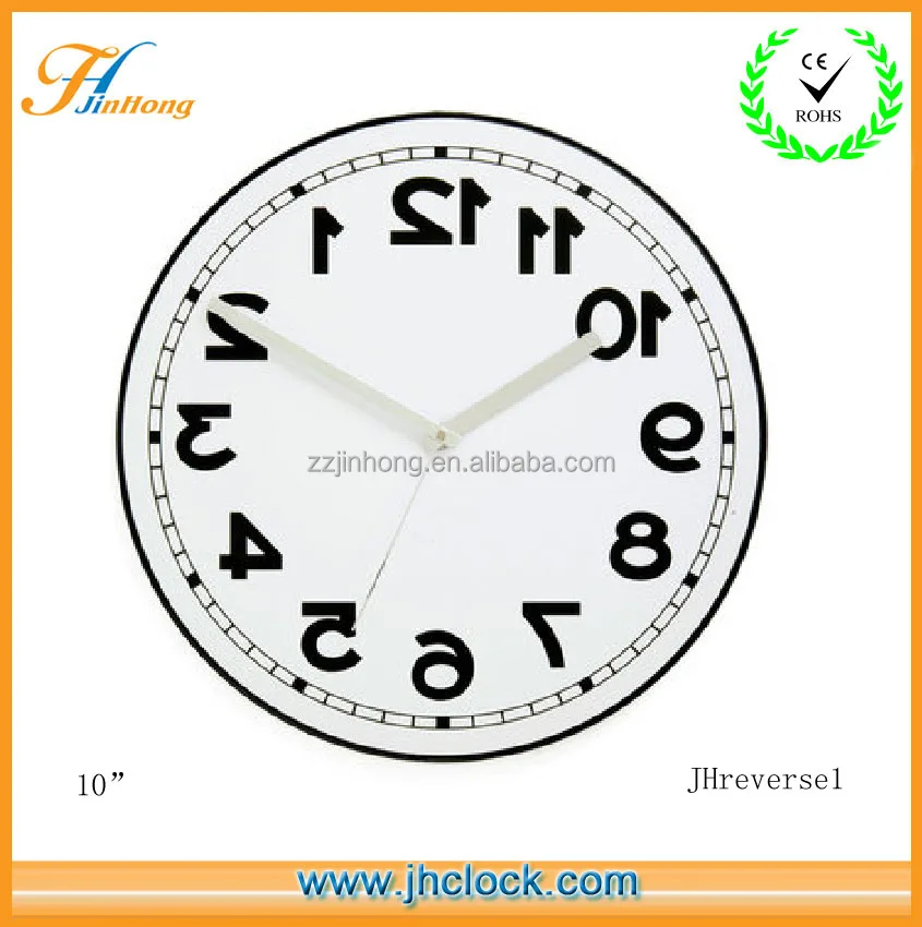 anticlockwise wall clock / reverse wall clocks