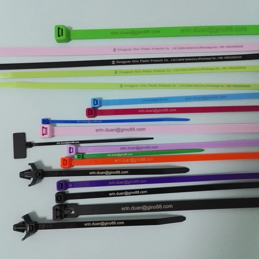 Printed zip cable ties