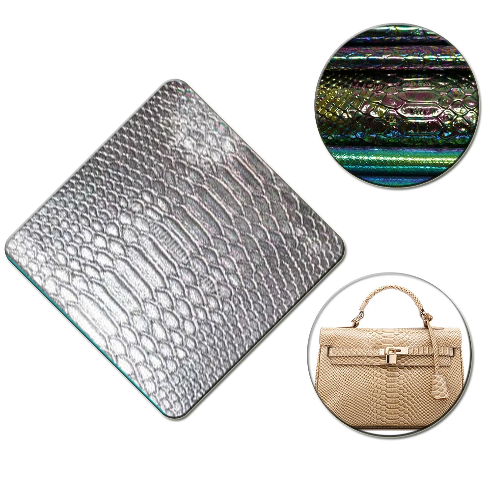 nice grain pattern printing pres plates for leather embossing tool