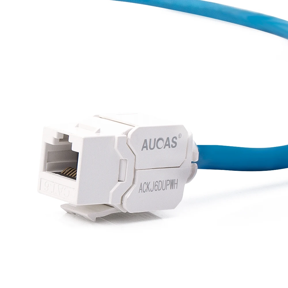 AUCAS Best Cat6 UTP RJ45 8P8C Tool-less Keystone Jack Module