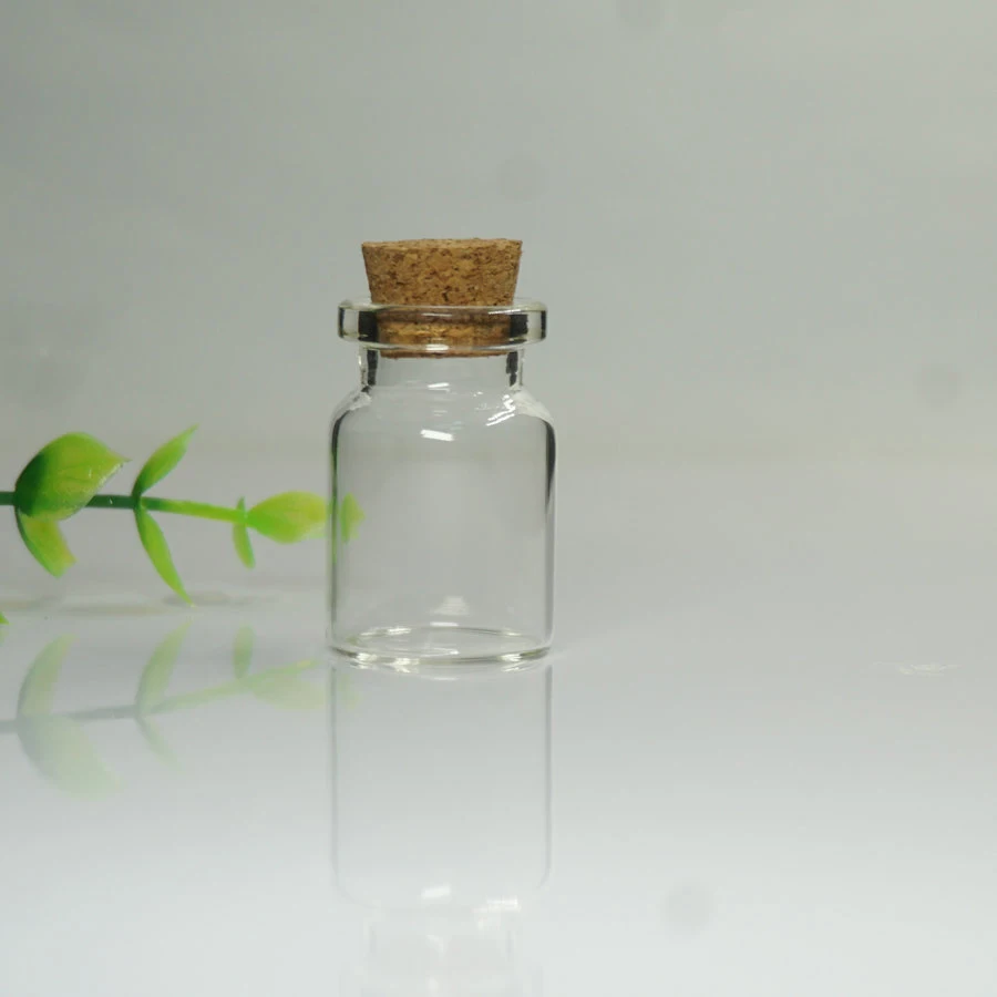 
Wholesale decorative tiny 5ml glass vials bottles with cork 