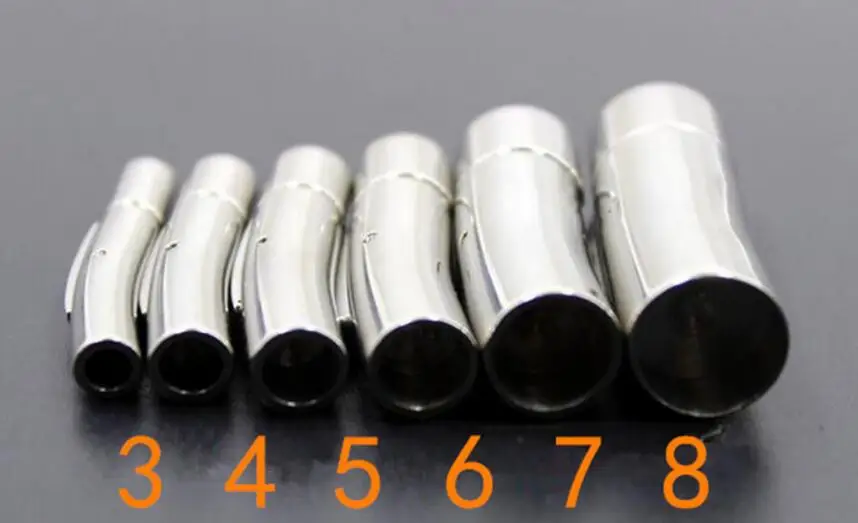 5 mm Stainless Steel bayonet clasp metal spring bracelet clasps making jewelry MC92101