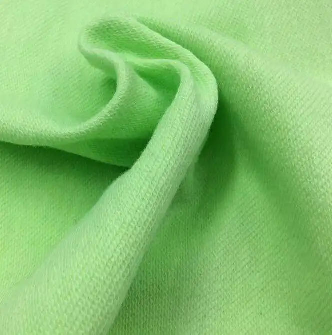 custom 230-350gsm CVC or 100% cotton knitted loop french terry fabric for hoodie sweatshirts and jackets