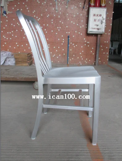 Industrial Commercial Aluminium Stackable Chair Outdoor Chair Patio Aluminium Dining Chairs