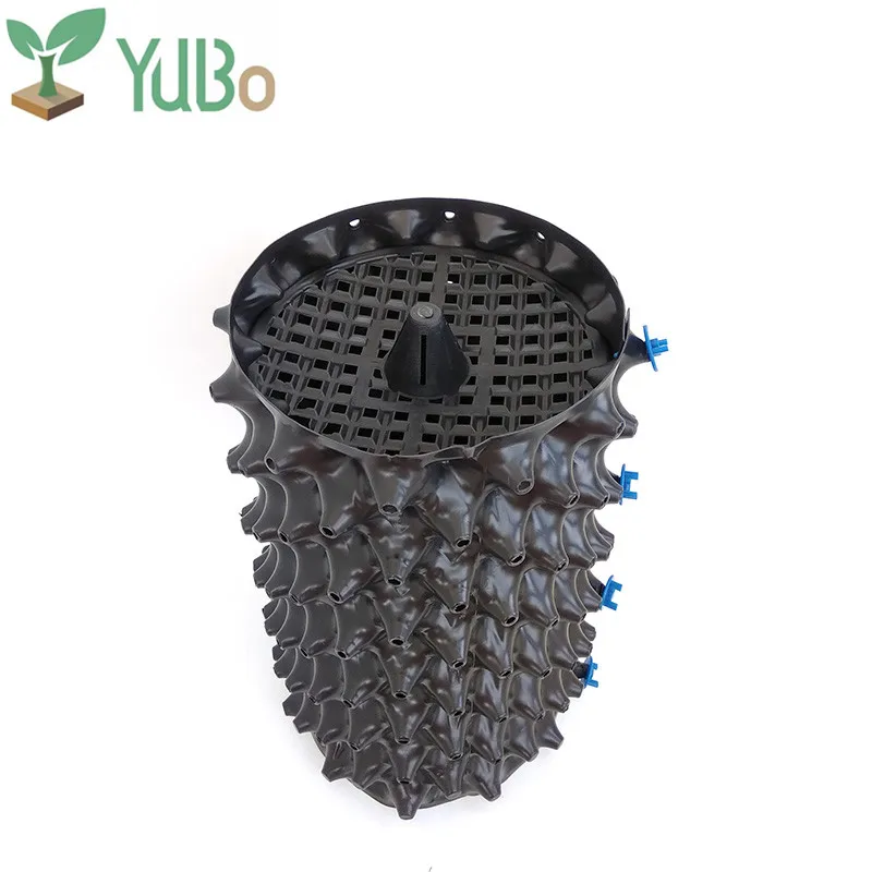 Customized OEM Hydroponics Control air Pruning Roots Pot with Base for Gardening Plants