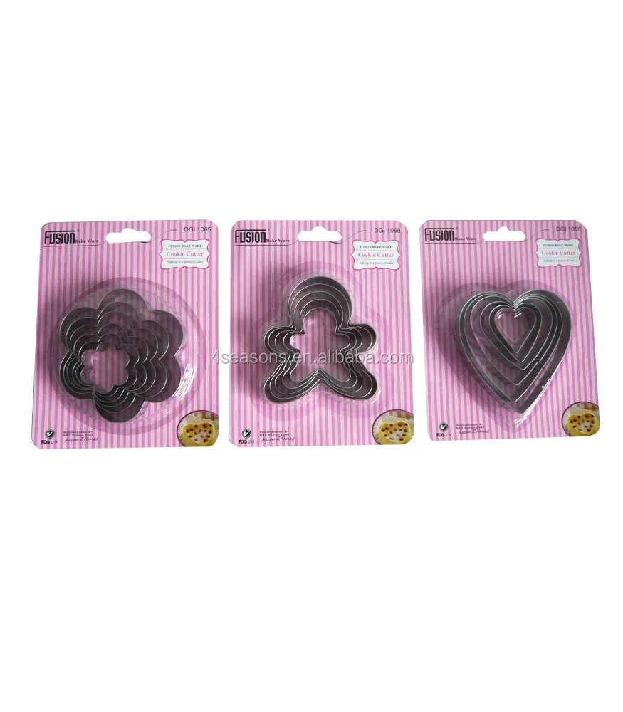 Stainless steel metal cookie cutter