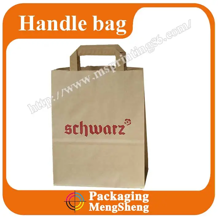 Restaurant paper bag take away kraft paper bags for food