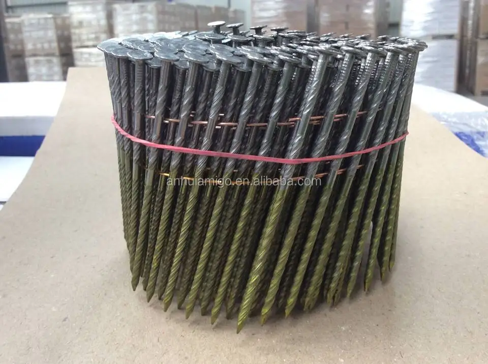 Supply all sizes wire coil nails suitable for Hitachi nail gun ,Max air gun