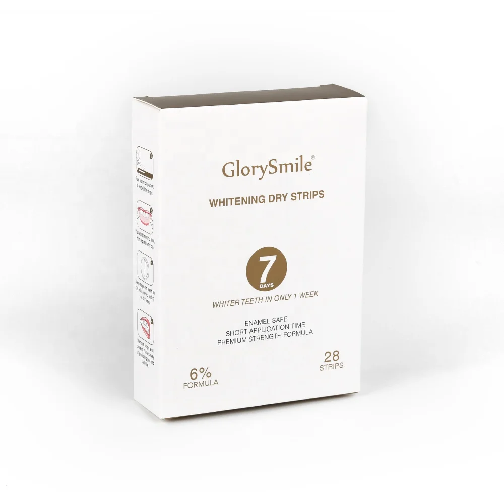 14 Pack Non Peroxide Gel Strips And Dry Strips Dental Care Tooth Whiten Strips For Teeth Whitening