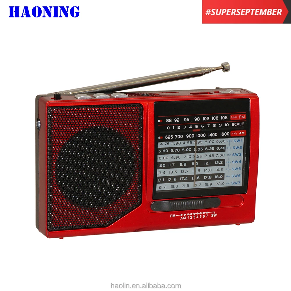 Оптовая продажа, портативный fm am mw sw lw usb-радиодинамик от производителя haoning