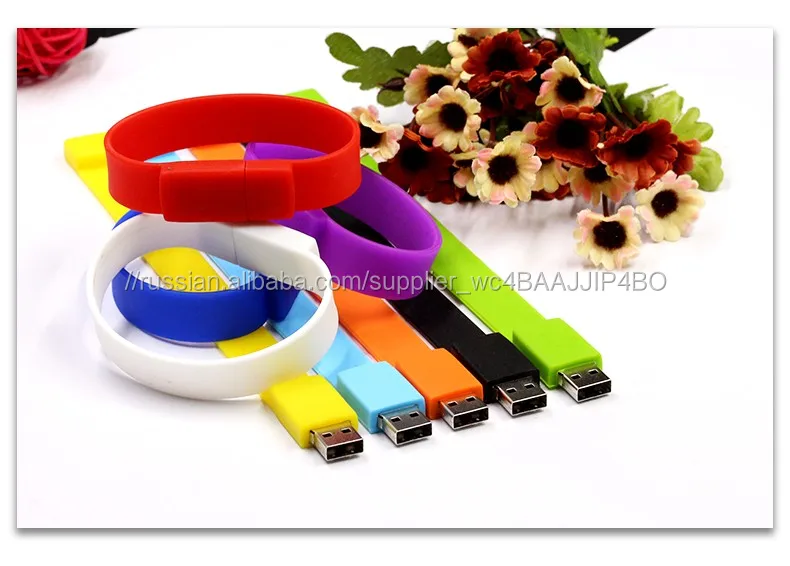 Браслет привода Оптовая Bulk силикона USB Flash, дешевое цена USB Flash Drive Wristband