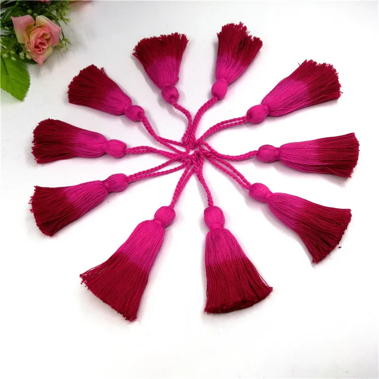 Hight quality multi colors tassel fringe keychain for handbag