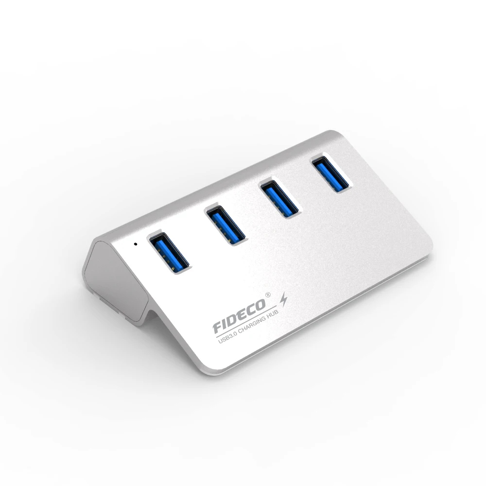 FIDECO Speed Slim 4-port Aluminium Alloy  Usb Mini 3.2 gen 2 10gbps 4 Ports  Hub