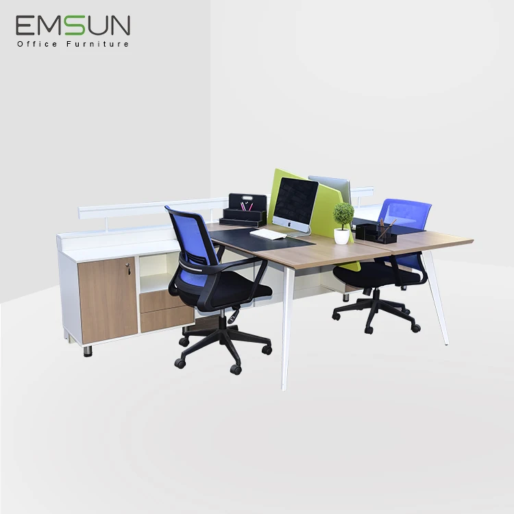
Factory Price High Quality Open Area 4 Seat Office Workstation Cubicle 