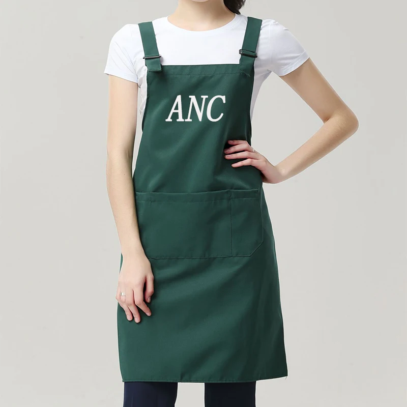 
Wholesale Promotion Custom Kitchen Logo Beauty Chef Waist Cotton Apron 