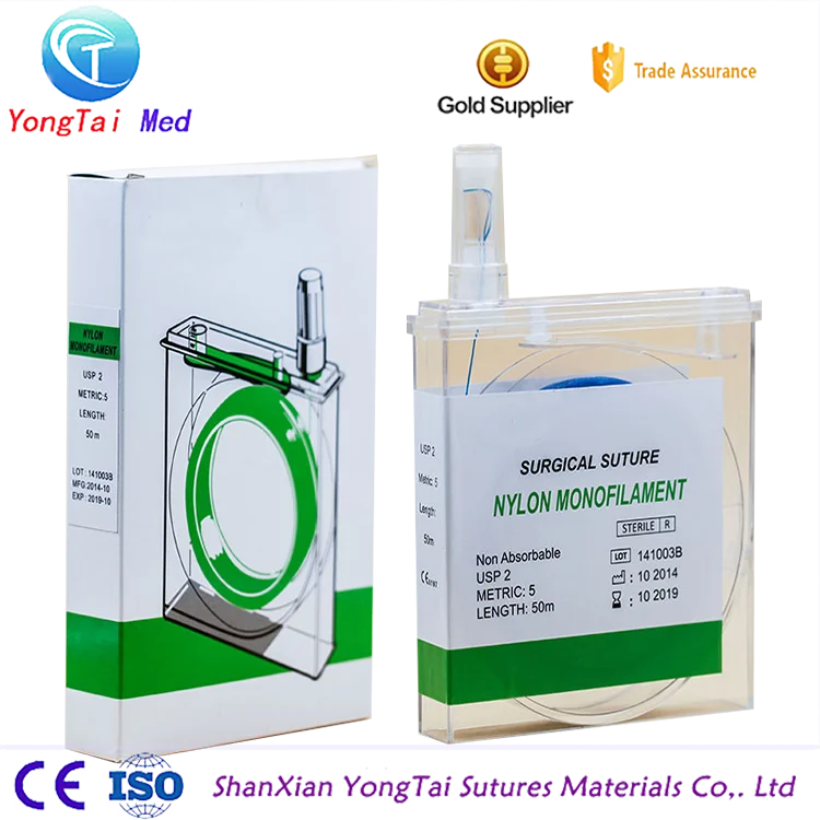 
Animal Use Veterinary PGA Chromic Catgut Nylon Silk Surgical Suture with Needles 