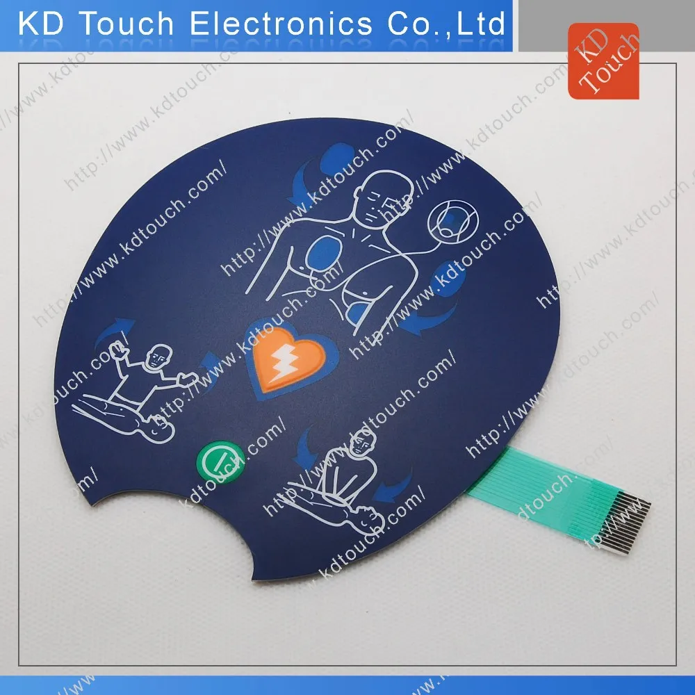 Одиночный мембранный переключатель с клеем 3M