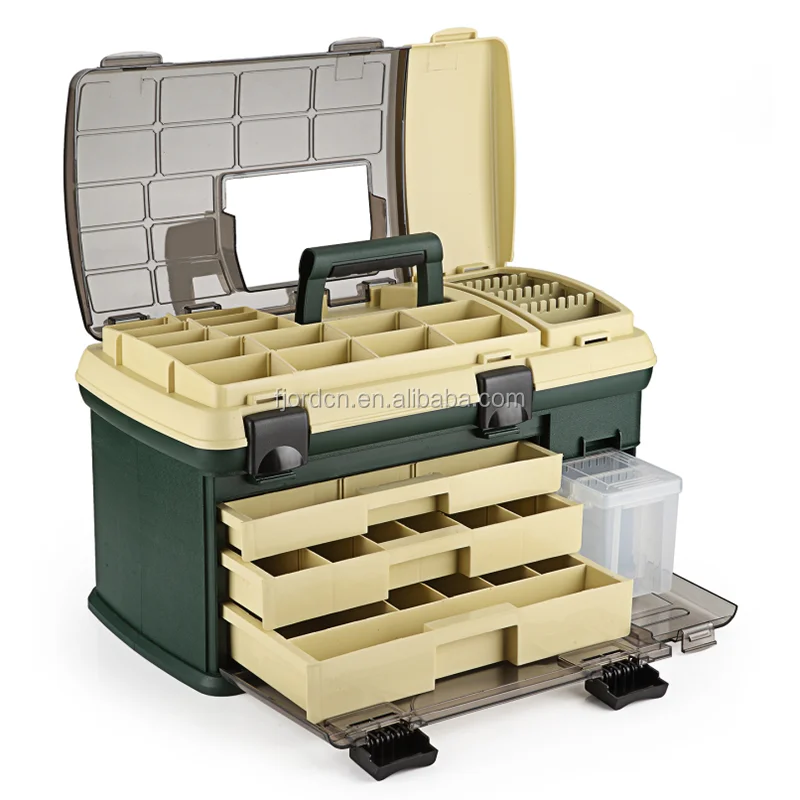 FJORD высокопрочный портативный ассортимент Водонепроницаемый Многофункциональный пластиковый ящик для инструментов коробка для рыбалки