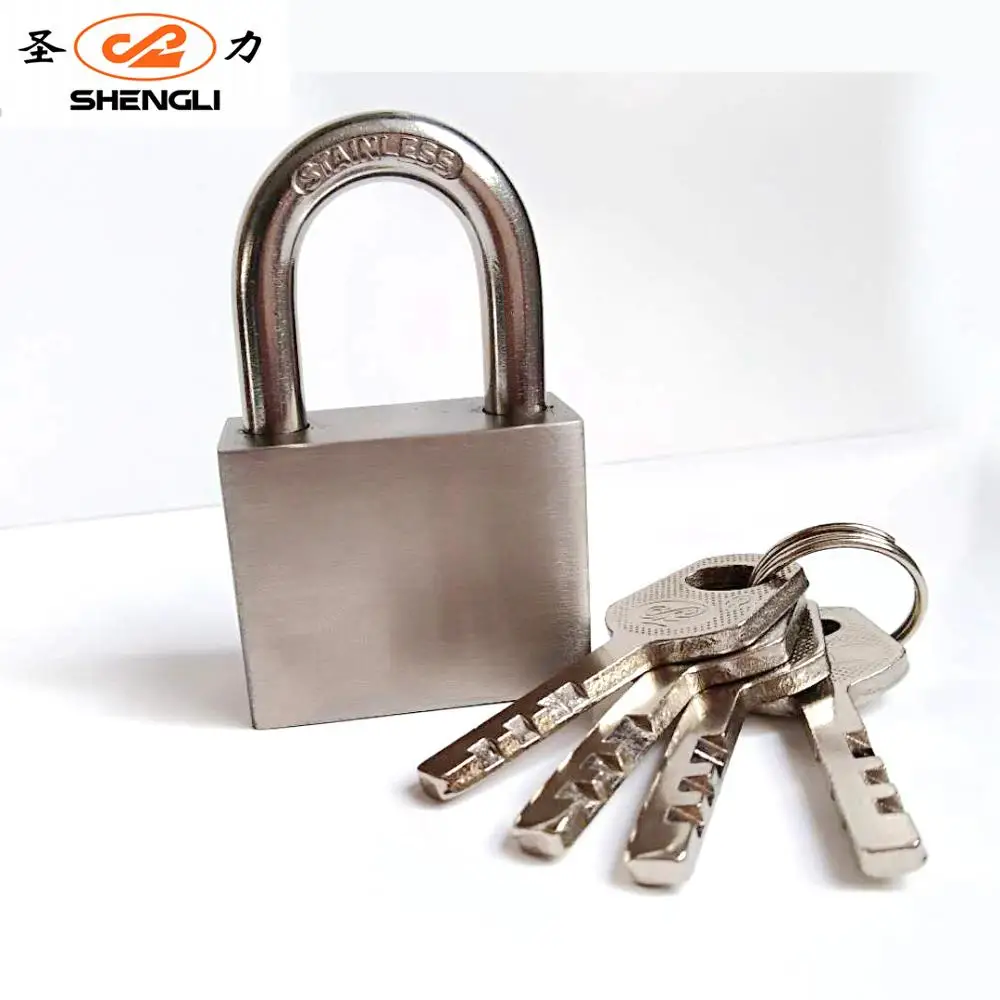 Shengli Brand 40MM Stainless Steel Square Type Waterproof Stainless Steel Vane Padlock