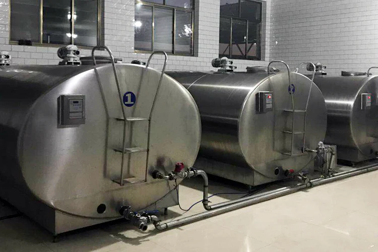 Stainless steel KLN milk chiller raw bulk milk cooling tank