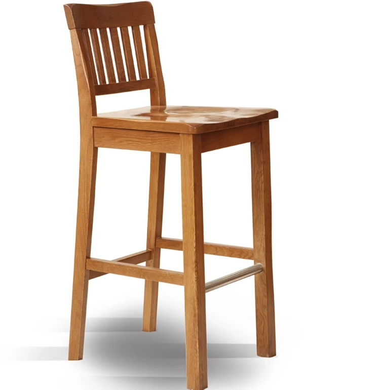 Сверхмощный кухонный барный стул, деревянный барный стул