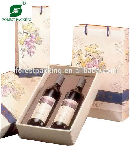 Новый настроить бумага упаковочная ящик Красного вина