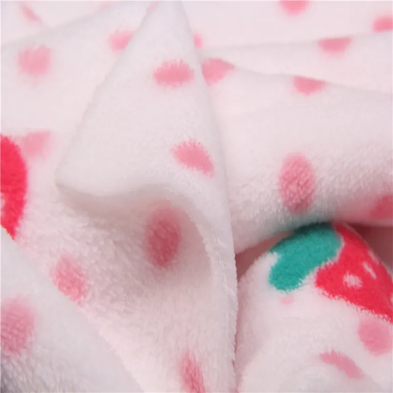
2021 100% Polyester Custom Pattern Comfortable Coral Fleece Fabric for Baby Blanket 
