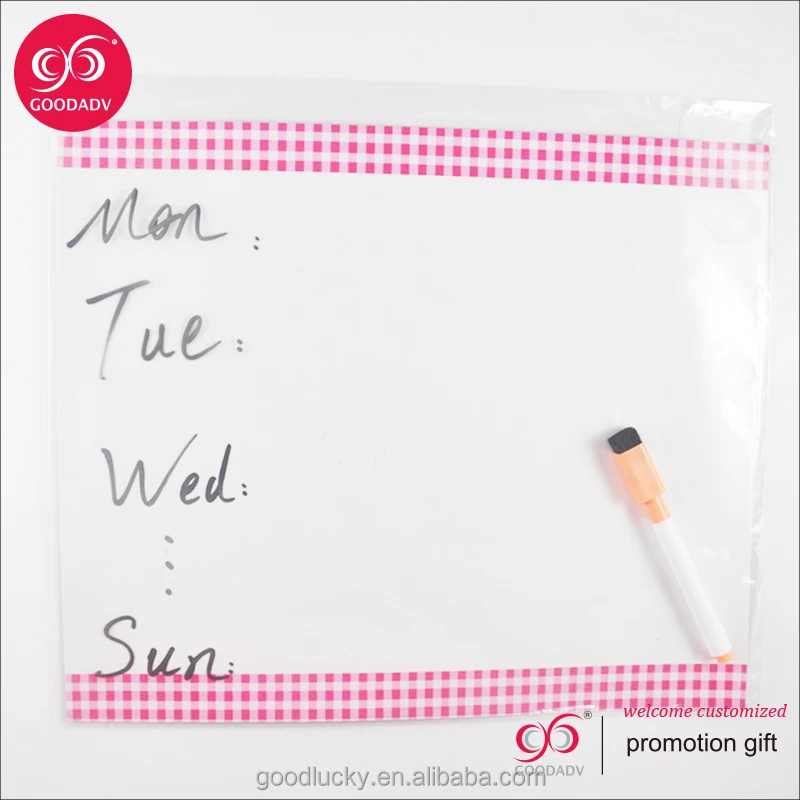 magnetic weekly meal planner blackboard