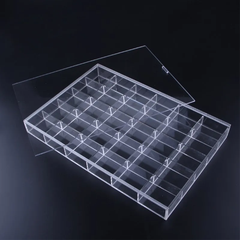 Clear Acrylic plexiglass model car display box rack  jewelry display box