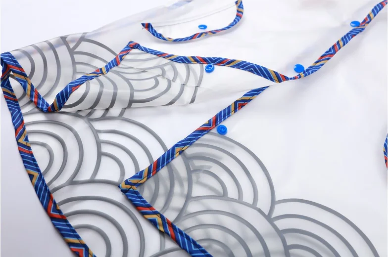 2022 new stylish dragon cute kids  transparent TPU raincoat for children