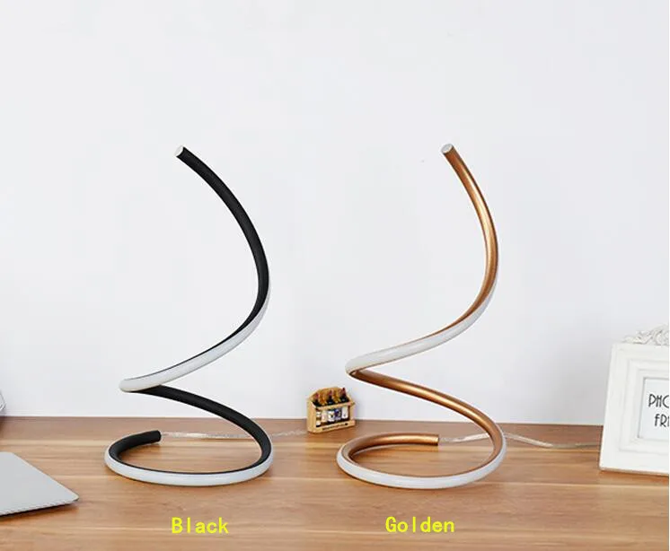 Modern LED desk lamp dimmer lights beside lamps smart ring table light