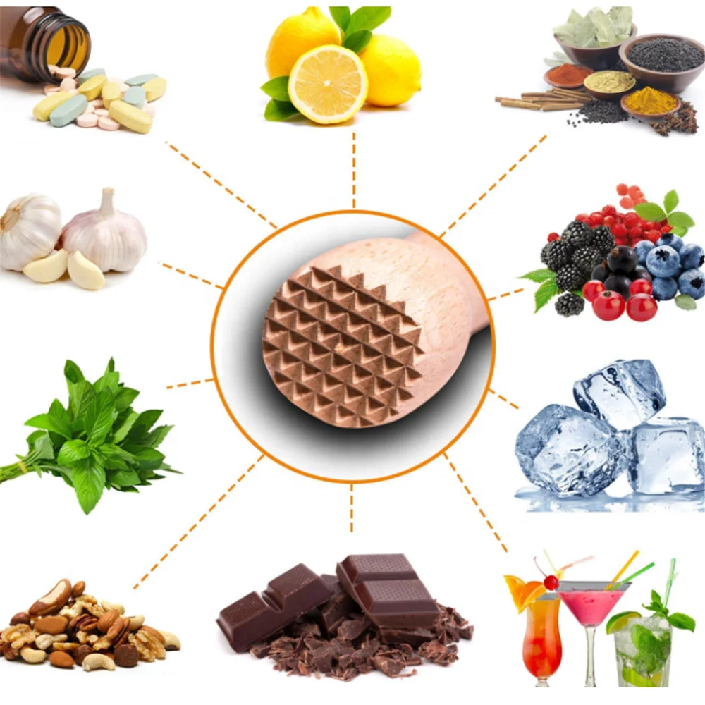 Mashed wooden sticks with fruit and vegetables Food mashed wooden sticks