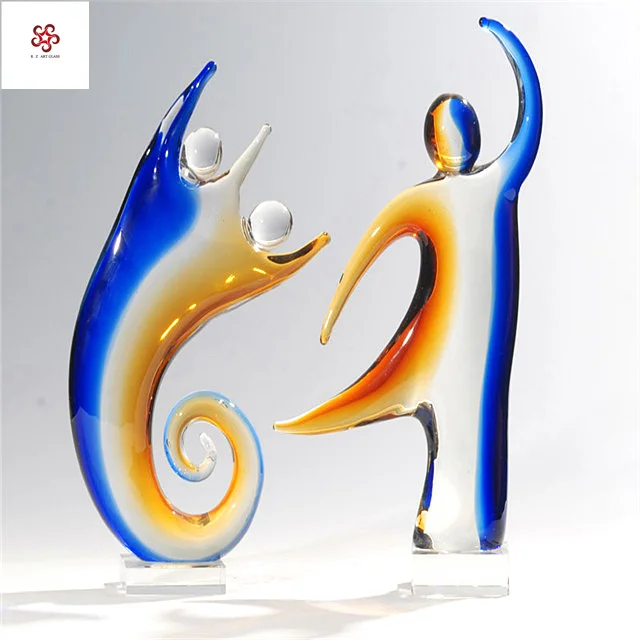 Абстрактная современная Европейская модная художественная стеклянная скульптура