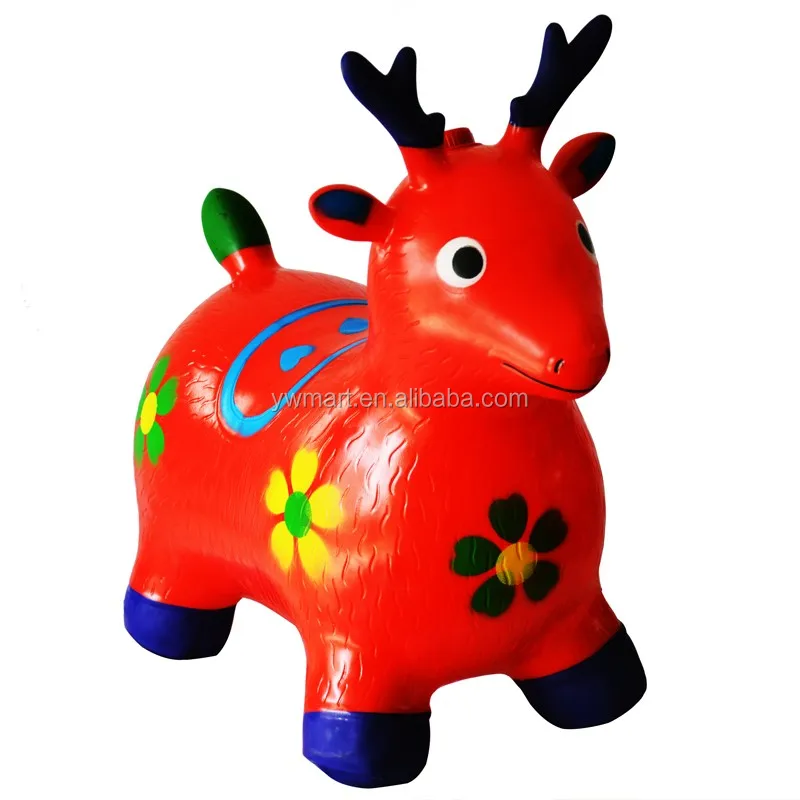 Top Sale Eco-friendly PVC Inflatable Horse Jumping Animal Toy