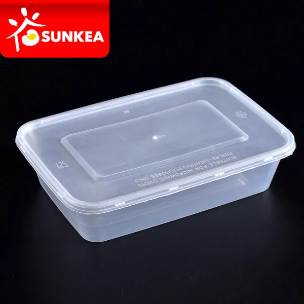 Disposable take away container plastic food box