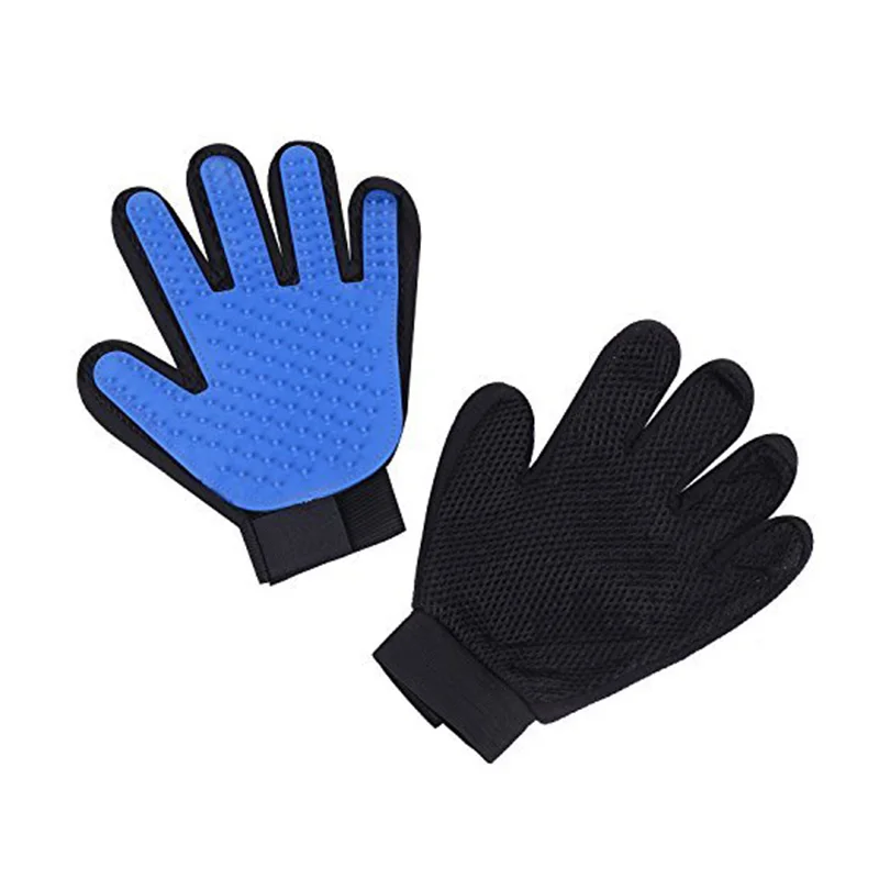 Hot Selling Pet Grooming Deshedding Brush Five Fingers Silicone  Dog Cat Hair Cleaning  for Dog Massage