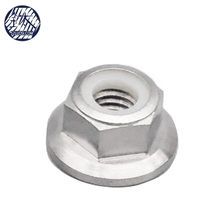 M3 M4 M5 M6 M8 M10 Titanium Hex Flanged Nylon Insert Lock Nuts