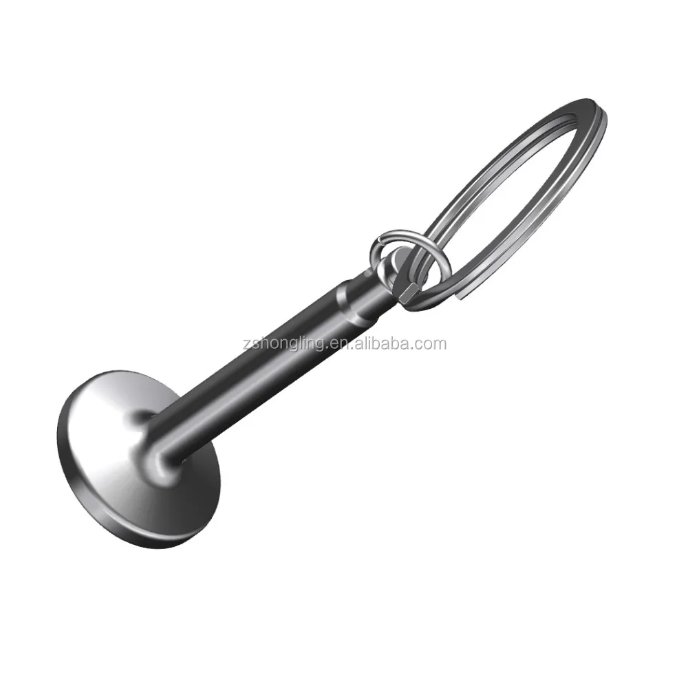 
3D car engine valve shaped custom promotional key chain 