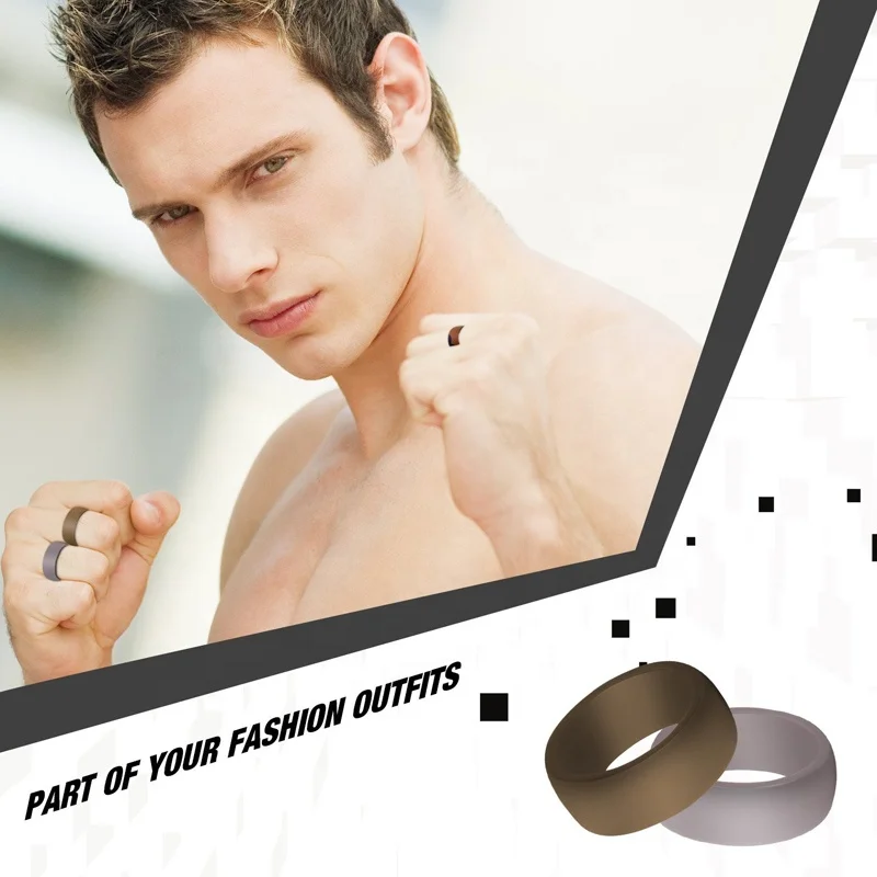 Wholesale Classic Silicone Band Rubber Silicone Wedding Rings