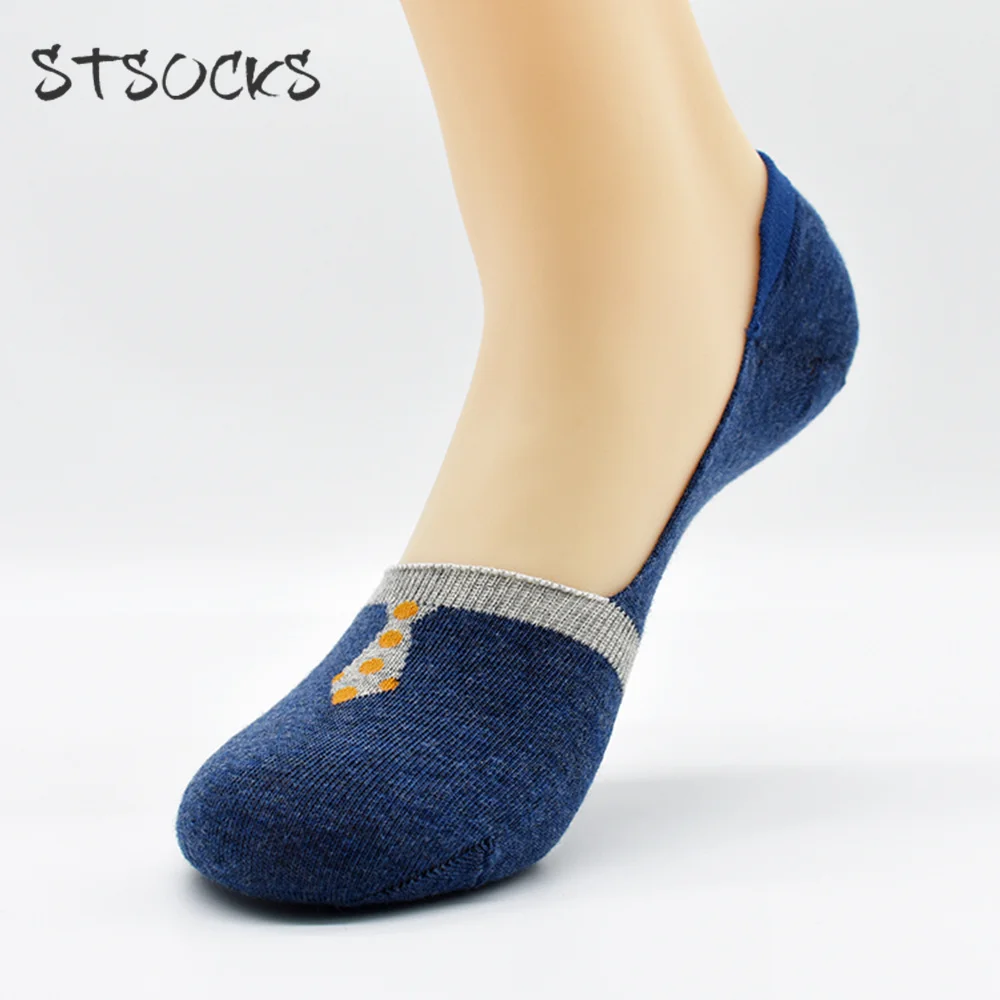 Solid Color Ankle Socks Length No Show Invisible Low Cut Men Socks