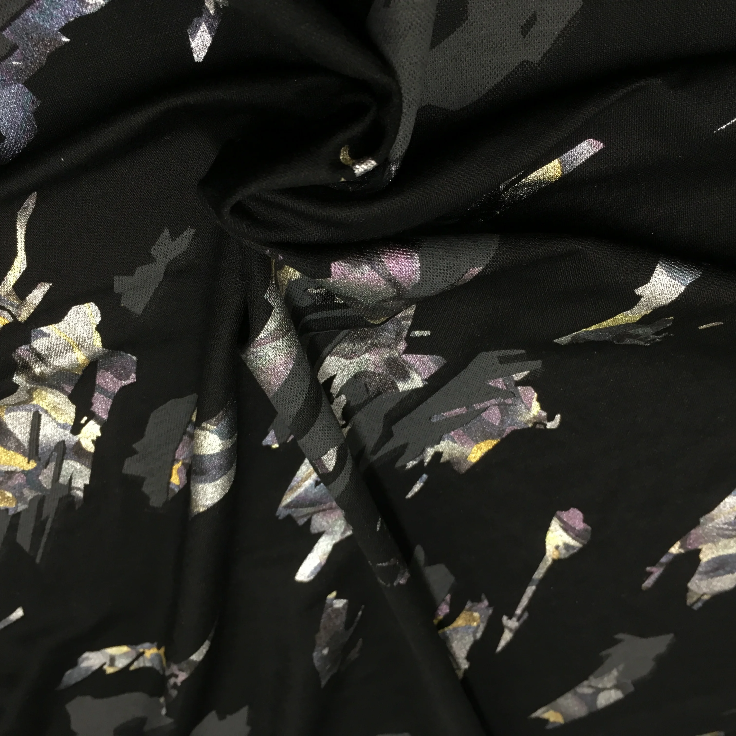 XZ-7720 design product Factory Wholesale Price High Quality 55% Rayon 45% Spandex Printed Fabric