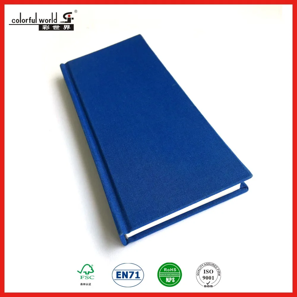 New design Canvas Hardcover Tally Books with a 200 ruled page refill