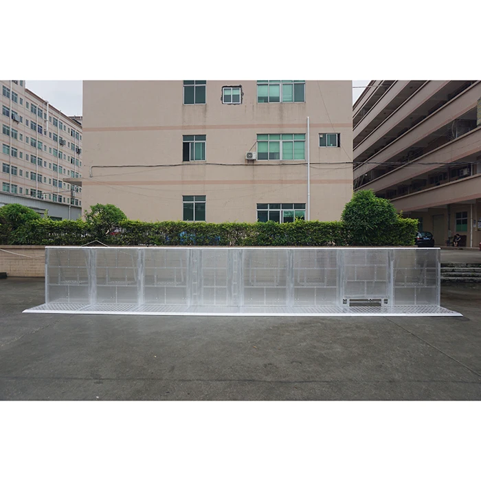 
High quality aluminum crowd barrier with interlocking system 