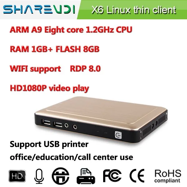 X6 RDP тонких клиентов для windows multipoint server 8.0 ядра linux embedded